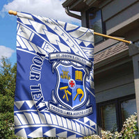 Personalised Samoa St Josephs College Garden Flag Marist Brothers Samoan Pattern LT14 - Polynesian Pride