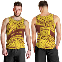 Personalised Samoa College Men Tank Top Samoan Pattern LT14 - Polynesian Pride