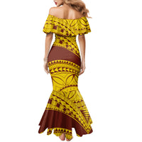 Personalised Samoa College Mermaid Dress Samoan Pattern LT14 - Polynesian Pride