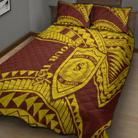 Personalised Samoa College Quilt Bed Set Samoan Pattern LT14 - Polynesian Pride