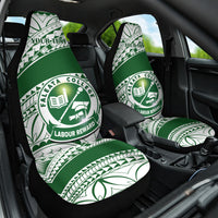 Personalised Samoa Faleata College Car Seat Cover Samoan Pattern LT14 One Size Green - Polynesian Pride