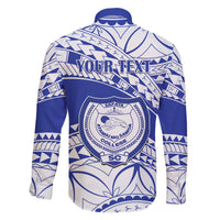 Personalised Samoa Safata College Family Matching Long Sleeve Bodycon Dress and Hawaiian Shirt Samoan Pattern LT14 - Polynesian Pride