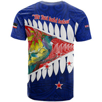 New Zealand Waitangi Day T Shirt NZ Maori Tui Bird With Kowhai Flowers LT14 - Polynesian Pride