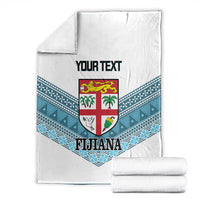 Custom Fiji Tapa Rugby 2025 Blanket Go Champions Fijiana