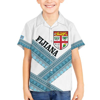 Custom Fiji Tapa Rugby 2025 Family Matching Puletasi and Hawaiian Shirt Go Champions Fijiana
