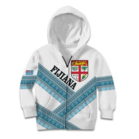 Custom Fiji Tapa Rugby 2025 Kid Hoodie Go Champions Fijiana