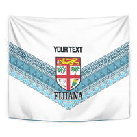 Custom Fiji Tapa Rugby 2025 Tapestry Go Champions Fijiana