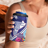 Biba Guam Liberation Day 4 in 1 Can Cooler Tumbler Tano y Chamoru Latte Stone Blue LT14 - Polynesian Pride