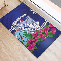 Biba Guam Liberation Day Rubber Doormat Tano y Chamoru Latte Stone Blue