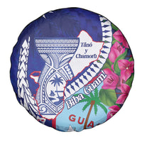 Biba Guam Liberation Day Spare Tire Cover Tano y Chamoru Latte Stone Blue