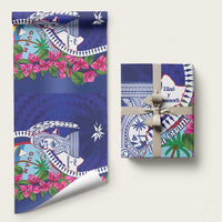 Biba Guam Liberation Day Wrapping Paper Tano y Chamoru Latte Stone Blue - Polynesian Pride