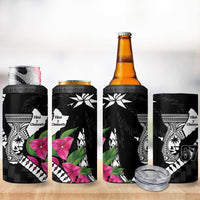 Biba Guam Liberation Day 4 in 1 Can Cooler Tumbler Tano y Chamoru Latte Stone Black LT14 - Polynesian Pride