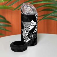 Biba Guam Liberation Day 4 in 1 Can Cooler Tumbler Tano y Chamoru Latte Stone Black LT14 - Polynesian Pride