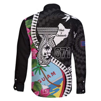 Biba Guam Liberation Day Family Matching Mermaid Dress and Hawaiian Shirt Tano y Chamoru Latte Stone Black