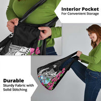 Biba Guam Liberation Day Grocery Bag Tano y Chamoru Latte Stone Black