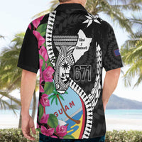 Biba Guam Liberation Day Hawaiian Shirt Tano y Chamoru Latte Stone Black