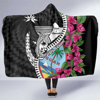 Biba Guam Liberation Day Hooded Blanket Tano y Chamoru Latte Stone Black