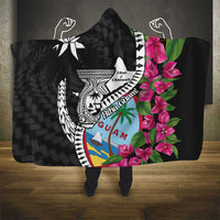 Biba Guam Liberation Day Hooded Blanket Tano y Chamoru Latte Stone Black
