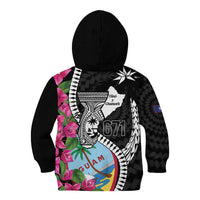Biba Guam Liberation Day Kid Hoodie Tano y Chamoru Latte Stone Black LT14 - Polynesian Pride