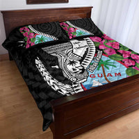 Biba Guam Liberation Day Quilt Bed Set Tano y Chamoru Latte Stone Black