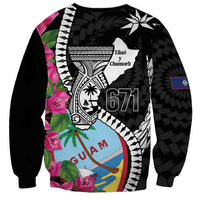 Biba Guam Liberation Day Sweatshirt Tano y Chamoru Latte Stone Black LT14 - Polynesian Pride