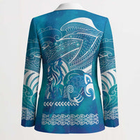 Kuri Dog Waka New Zealand Matariki Blazer Ocean Sharks Maori Tattoo