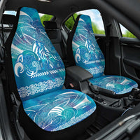 Kuri Dog Waka New Zealand Matariki Car Seat Cover Ocean Sharks Maori Tattoo