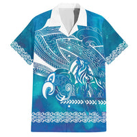 Kuri Dog Waka New Zealand Matariki Hawaiian Shirt Ocean Sharks Maori Tattoo