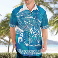 Kuri Dog Waka New Zealand Matariki Hawaiian Shirt Ocean Sharks Maori Tattoo