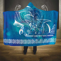 Kuri Dog Waka New Zealand Matariki Hooded Blanket Ocean Sharks Maori Tattoo