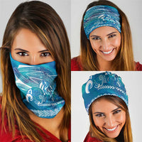 Kuri Dog Waka New Zealand Matariki Neck Gaiter Ocean Sharks Maori Tattoo
