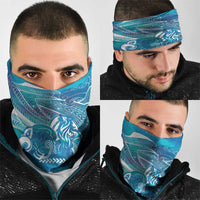 Kuri Dog Waka New Zealand Matariki Neck Gaiter Ocean Sharks Maori Tattoo