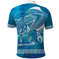 Kuri Dog Waka New Zealand Matariki Polo Shirt Ocean Sharks Maori Tattoo