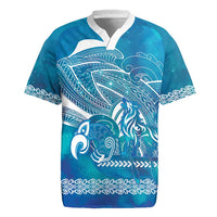 Kuri Dog Waka New Zealand Matariki Rugby Jersey Ocean Sharks Maori Tattoo