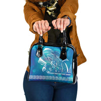 Kuri Dog Waka New Zealand Matariki Shoulder Handbag Ocean Sharks Maori Tattoo