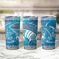 Kuri Dog Waka New Zealand Matariki Tumbler Cup Ocean Sharks Maori Tattoo