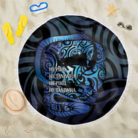 Tuna Eel New Zealand Matariki Beach Blanket He Piko He Taniwha Maori Pattern LT14 One Size 150cm Purple - Polynesian Pride