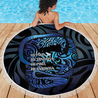 Tuna Eel New Zealand Matariki Beach Blanket He Piko He Taniwha Maori Pattern LT14 - Polynesian Pride