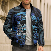Tuna Eel New Zealand Matariki Bomber Puffer Jacket He Piko He Taniwha Maori Pattern LT14 - Polynesian Pride