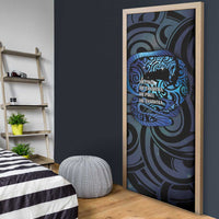 Tuna Eel New Zealand Matariki Door Cover He Piko He Taniwha Maori Pattern