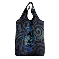 Tuna Eel New Zealand Matariki Grocery Bag He Piko He Taniwha Maori Pattern