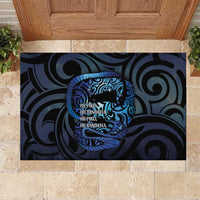 Tuna Eel New Zealand Matariki Rubber Doormat He Piko He Taniwha Maori Pattern LT14 Purple - Polynesian Pride