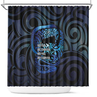 Tuna Eel New Zealand Matariki Shower Curtain He Piko He Taniwha Maori Pattern