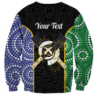 Personalised South Sea Islanders National Recognition Day Sweatshirt Australia Aboriginal Vanuatu Pig Tusk