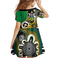 Australian South Sea Islanders National Recognition Day Family Matching Off Shoulder Short Dress and Hawaiian Shirt Solomon Islands And Vanuatu Culture
