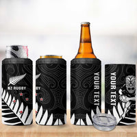 New Zealand Silver Fern Rugby 4 in 1 Can Cooler Tumbler All Black Go Champions Maori Pattern LT14