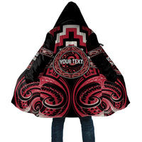 Aotearoa Ngai Te Rangi Personalised Cloak Maori Iwi Poutama Puhoro Tattoo LT14 Unisex Red - Polynesian Pride