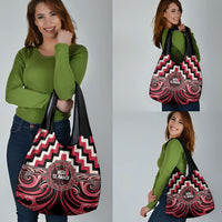 Aotearoa Ngai Te Rangi Grocery Bag Maori Iwi Poutama Puhoro Tattoo LT14 - Polynesian Pride