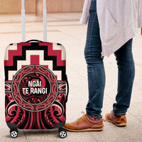 Aotearoa Ngai Te Rangi Luggage Cover Maori Iwi Poutama Puhoro Tattoo LT14 Red - Polynesian Pride
