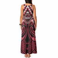 Aotearoa Ngai Te Rangi Personalised Tank Maxi Dress Maori Iwi Poutama Puhoro Tattoo LT14 - Polynesian Pride